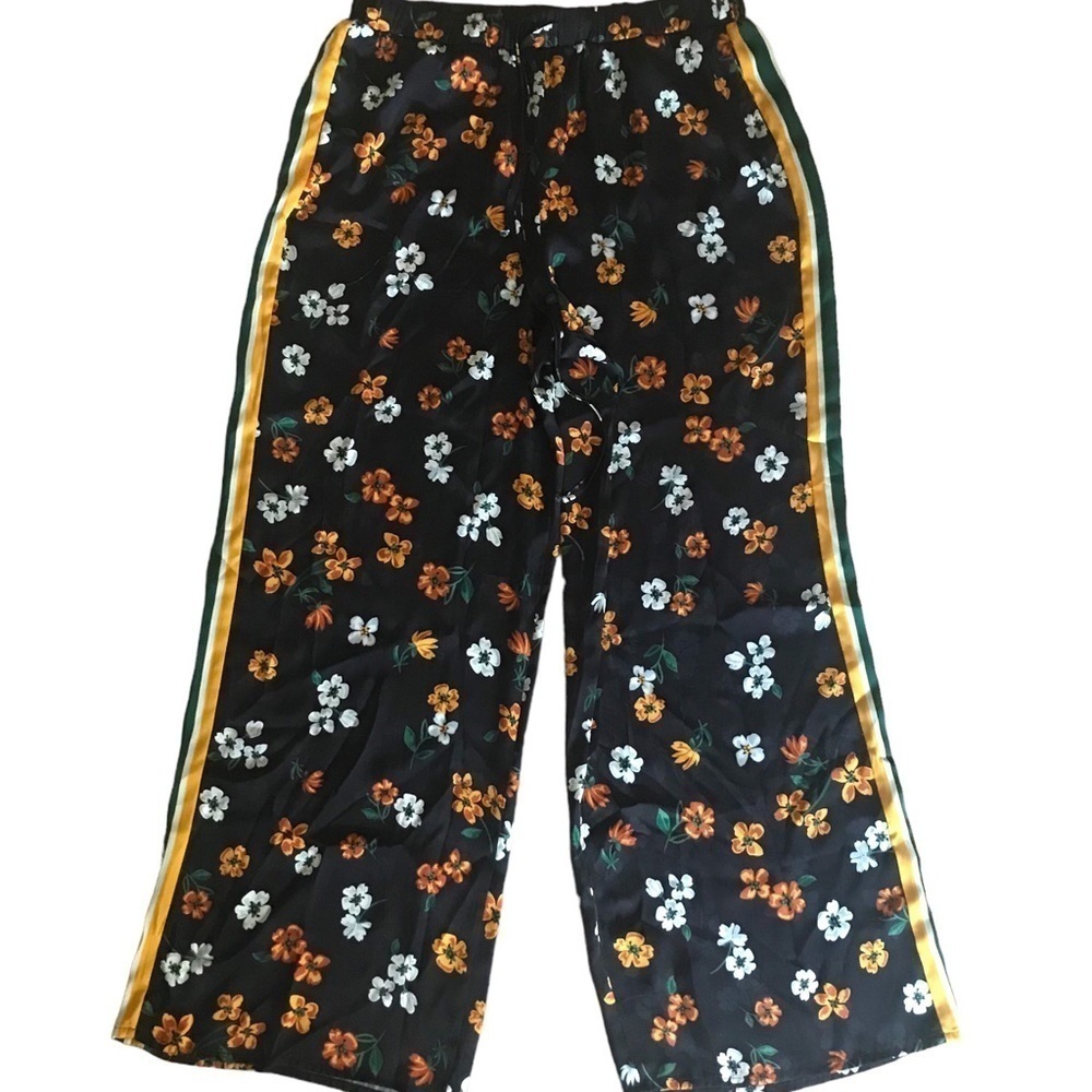 PROJECT 28 NYC Woman’s 
Floral-Print Side Stripe Pull-On Pants Size XL